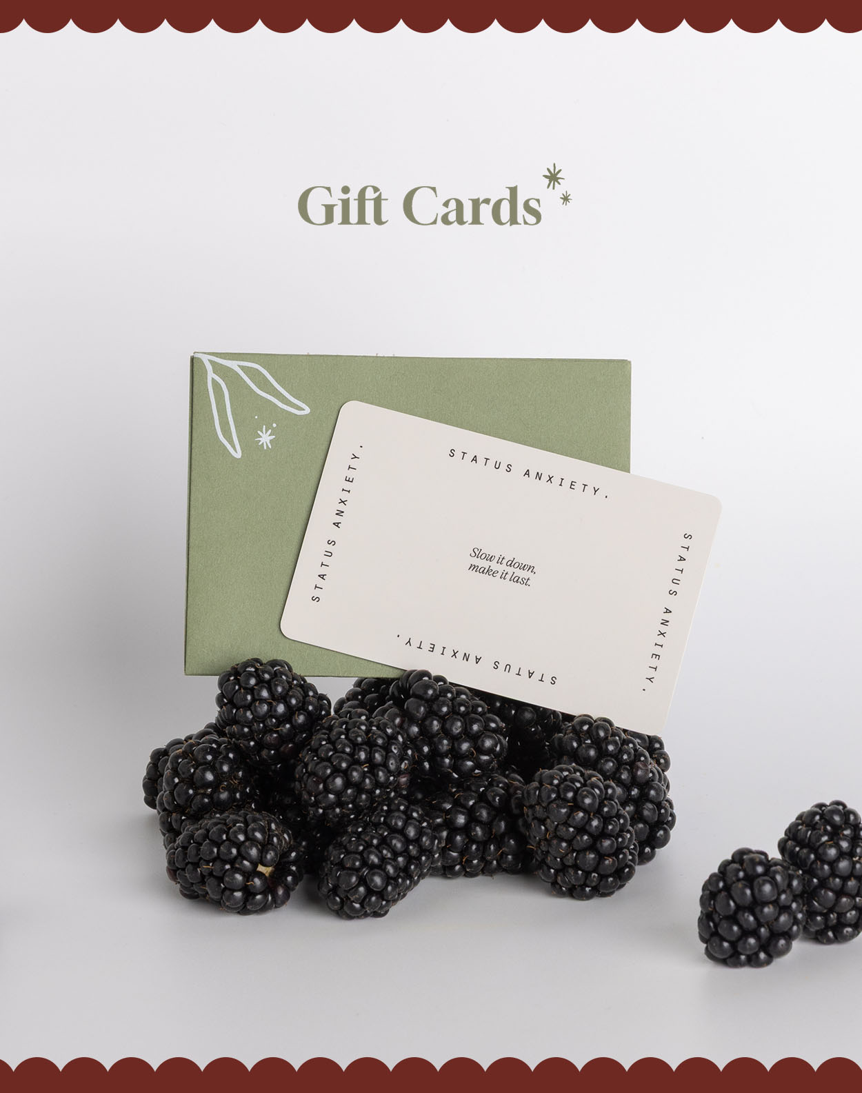Physical & Digital Gift Cards Status Anxiety® Free Shipping