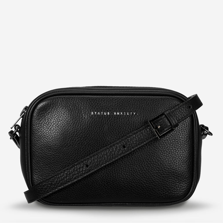 Status Anxiety Plunder Women's Leather Crossbody Bag Black