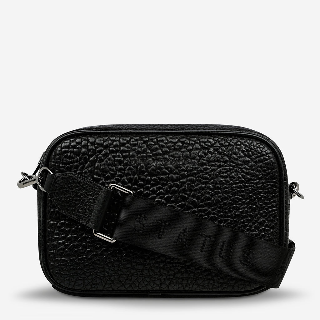 Plunder With bed Strap Black Bubble Crossbody Bag Status Anxiety®