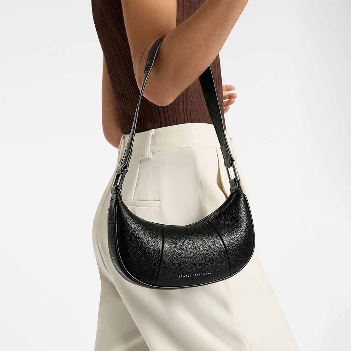 Status Anxiety Solus Women's Leather Bag Black