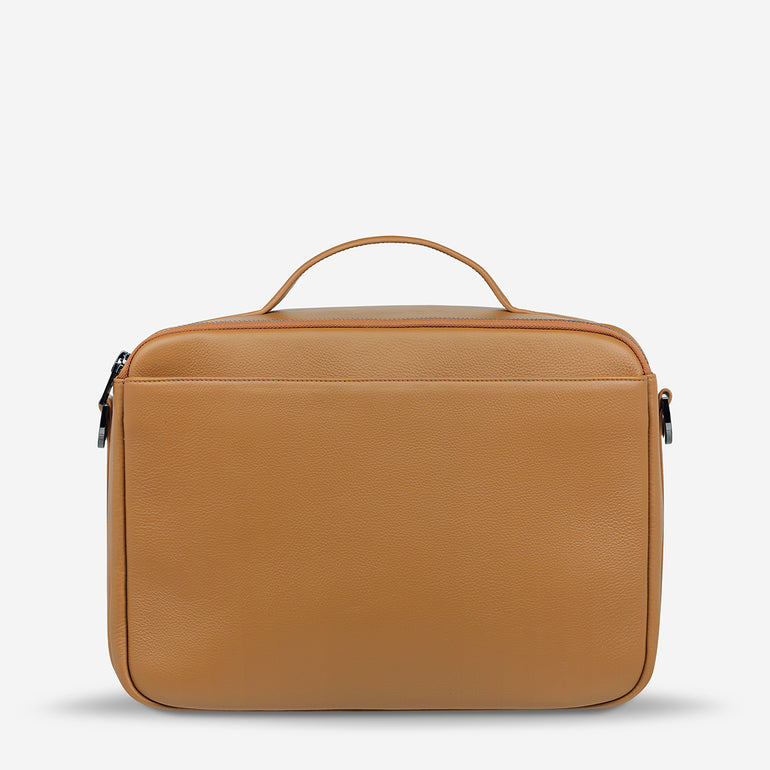 Status Anxiety Nostalgia Leather Camera Bag Tan