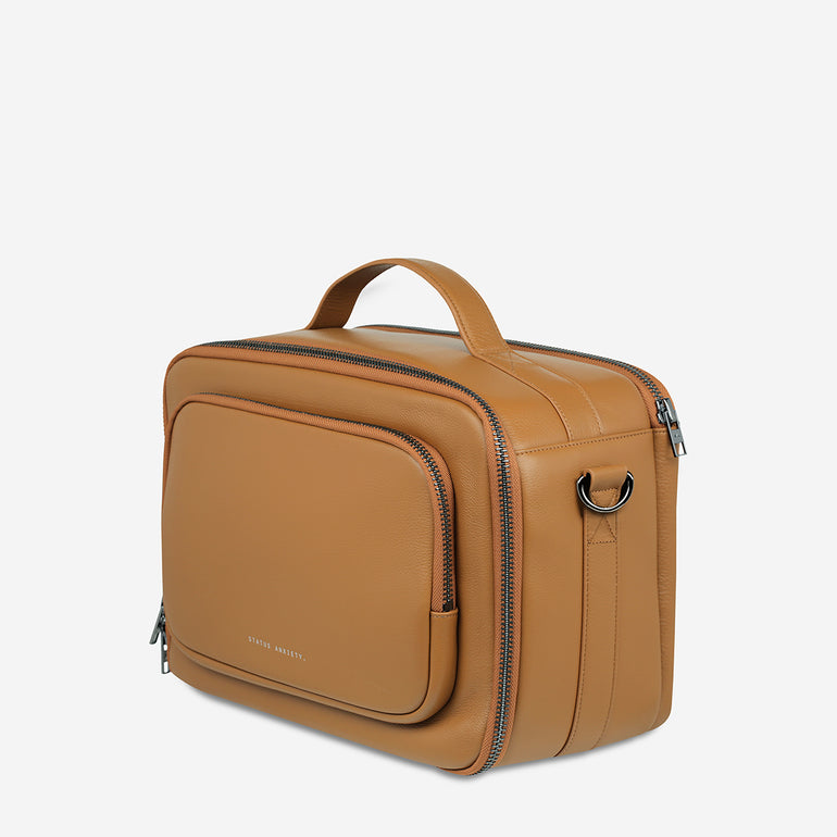 Status Anxiety Nostalgia Leather Camera Bag Tan