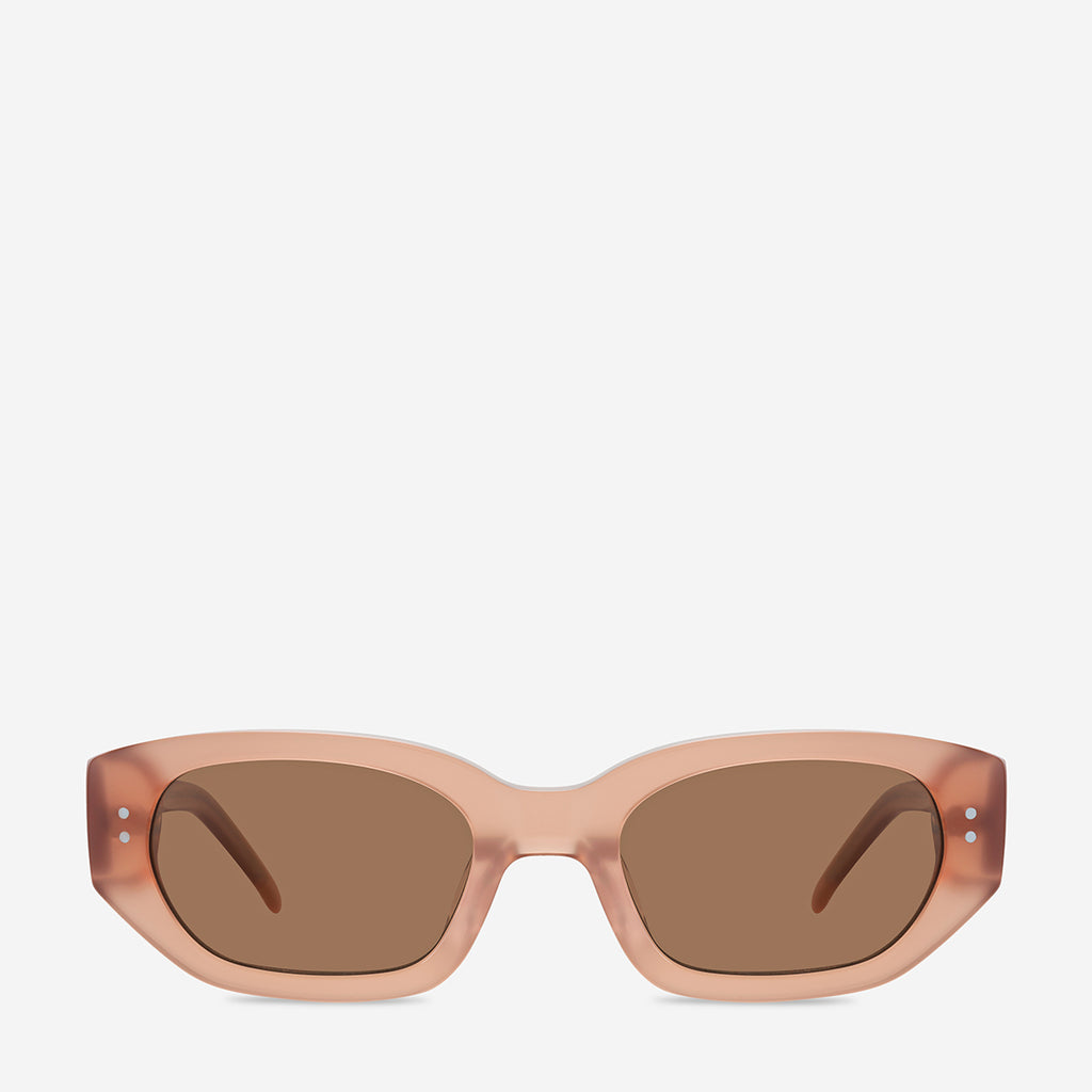 STATUS ANXIETY Oval Pink Tinted Sunglasses Womens Rose Sunglasses – Status Anxiety main image 4