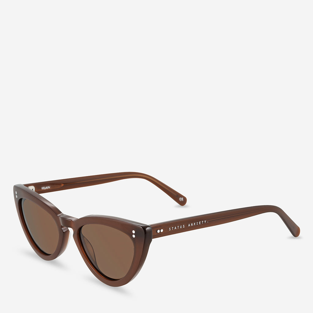 Villain Women's Brown Sunglasses Status Anxiety