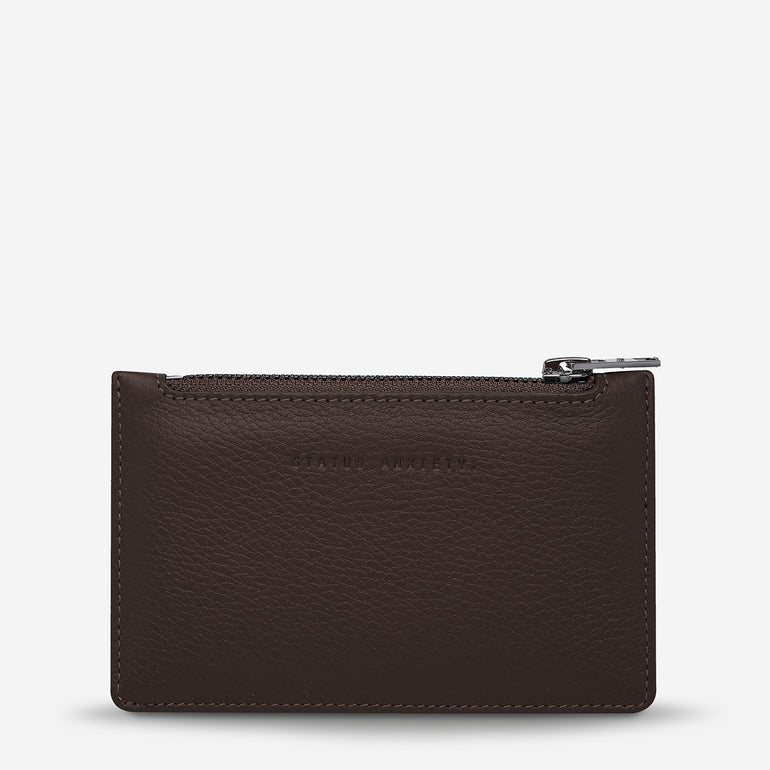 Status Anxiety Avoiding Things Women's Leather Wallet Cocoa