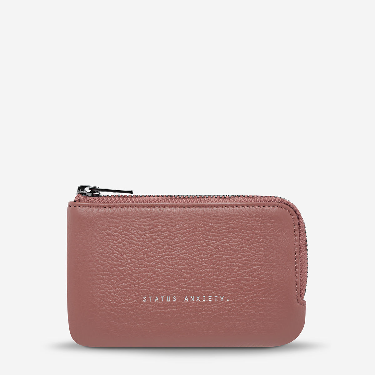 Status Anxiety Left Behind Women's Leather Pouch Dusty Rose