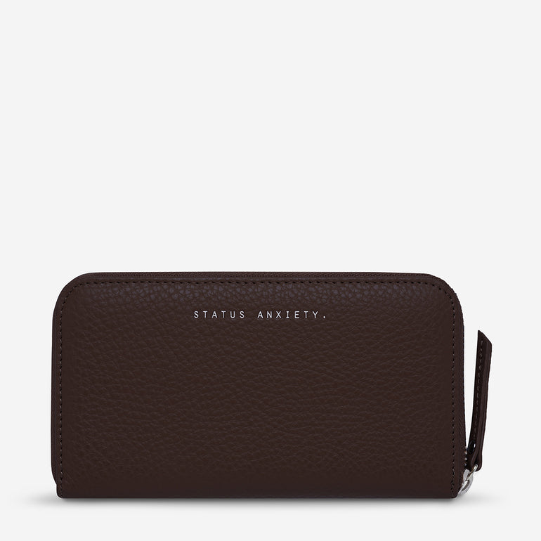 Status Anxiety Yet To Come Leather Wallet Cocoa