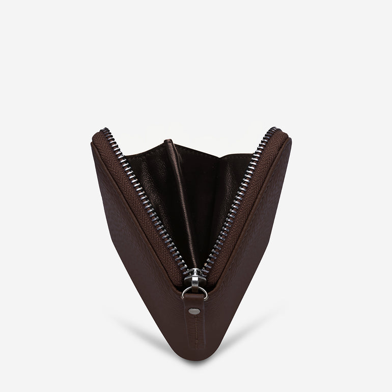 Status Anxiety Yet To Come Leather Wallet Cocoa