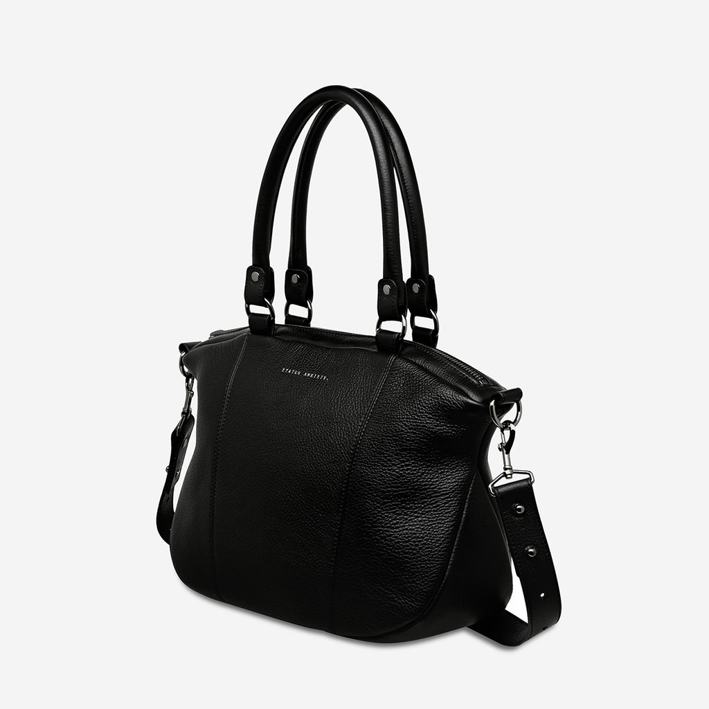 Eyes To The Wind Women's Black Leather Bag Status Anxiety®