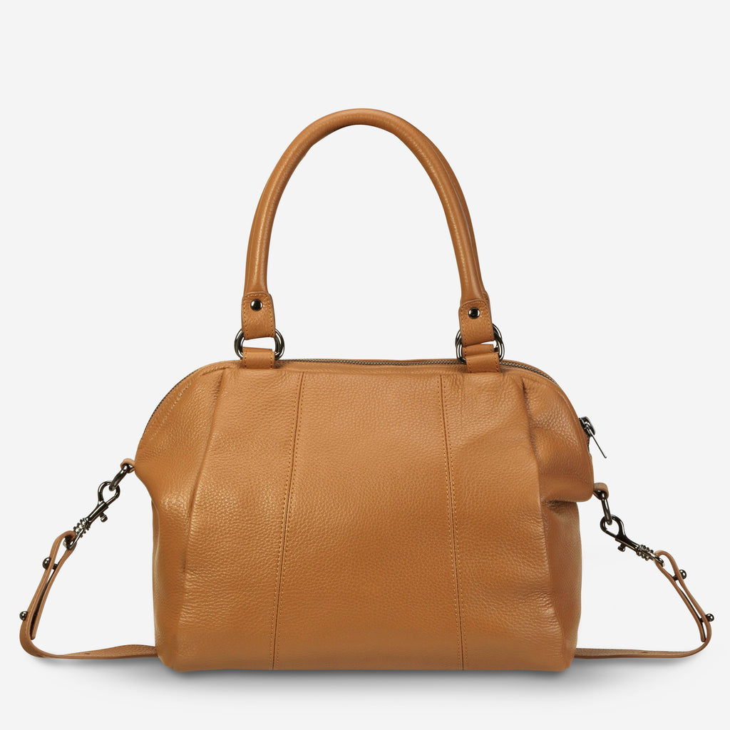 Force of Being Large Tan Leather Handbag Status Anxiety®