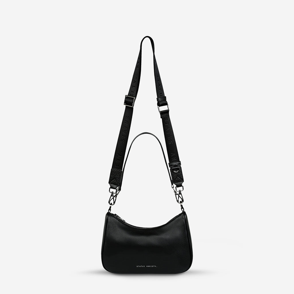 Look Both Ways Women's Black Leather Bag Status Anxiety®