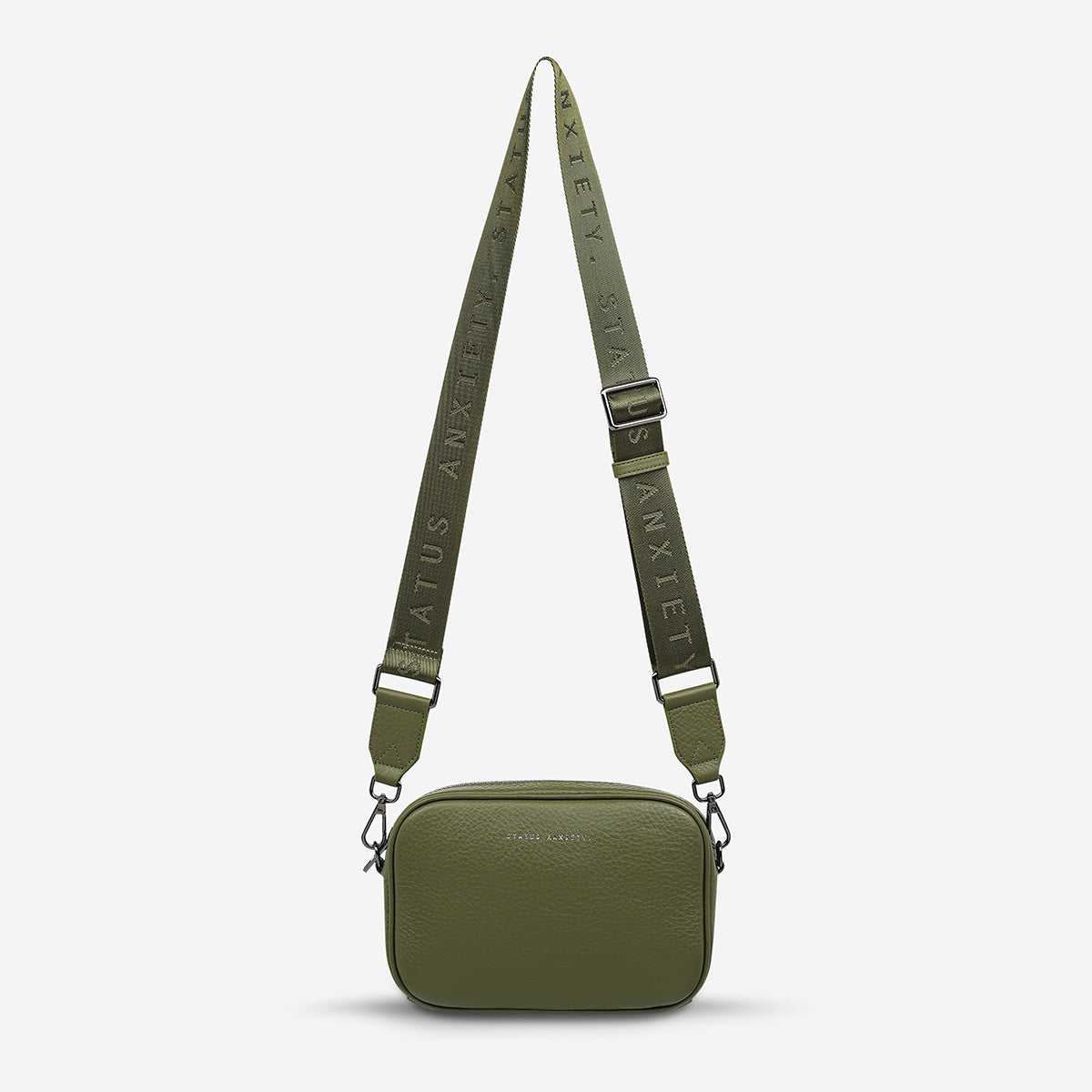 Plunder With bed Strap Khaki Crossbody Bag Status Anxiety®