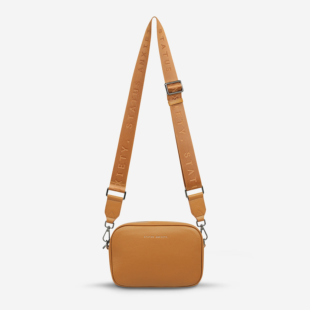 Plunder With bed Strap Tan Crossbody Bag Status Anxiety®