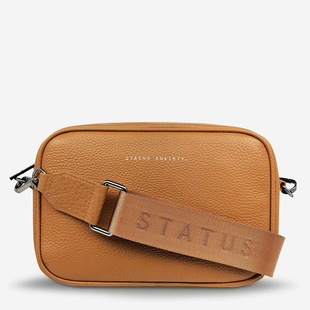 Plunder With bed Strap Tan Crossbody Bag Status Anxiety®