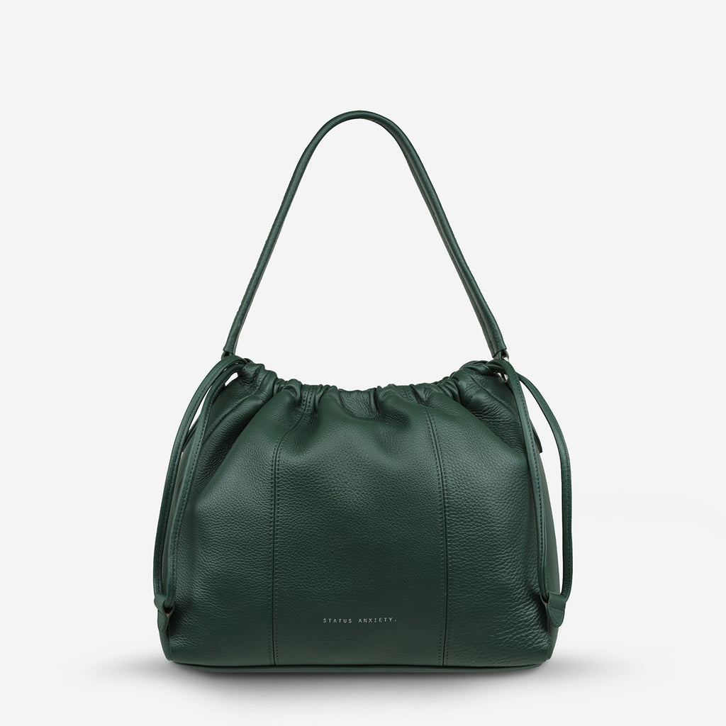 Point Of No Return Women s Green Leather Bag Status Anxiety