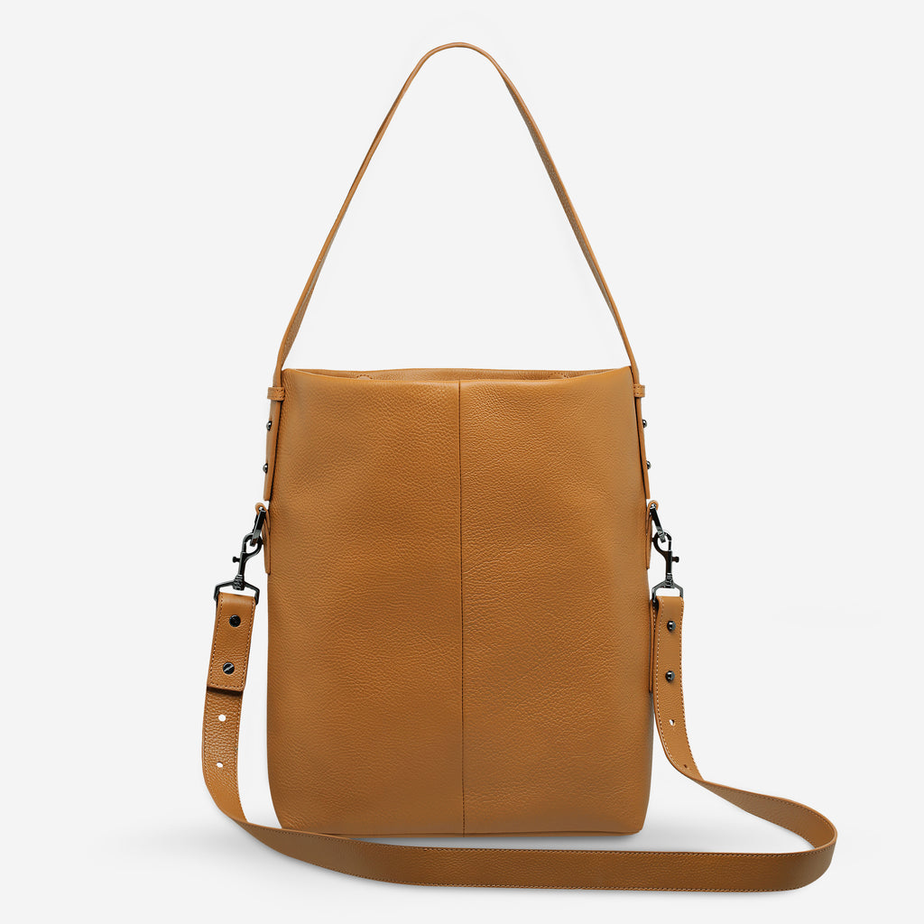 Ready and Willing Women's Tan Leather Tote Bag Status Anxiety®