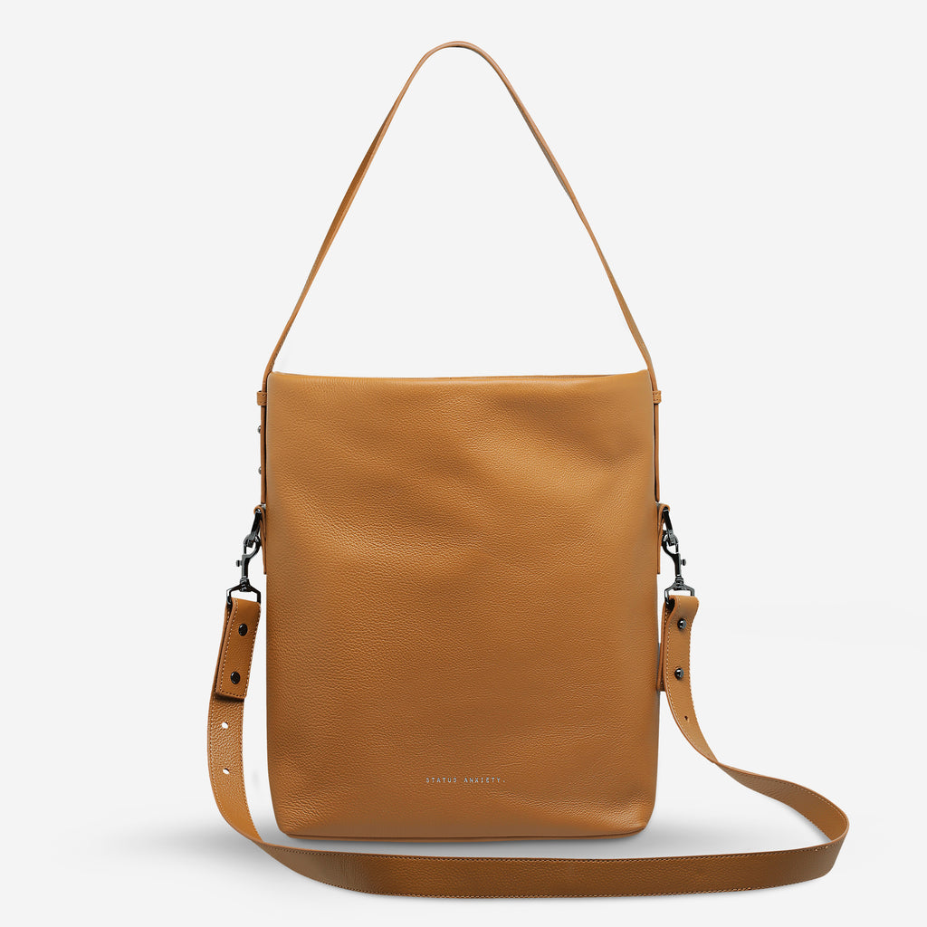 Ready and Willing Women's Tan Leather Tote Bag Status Anxiety®
