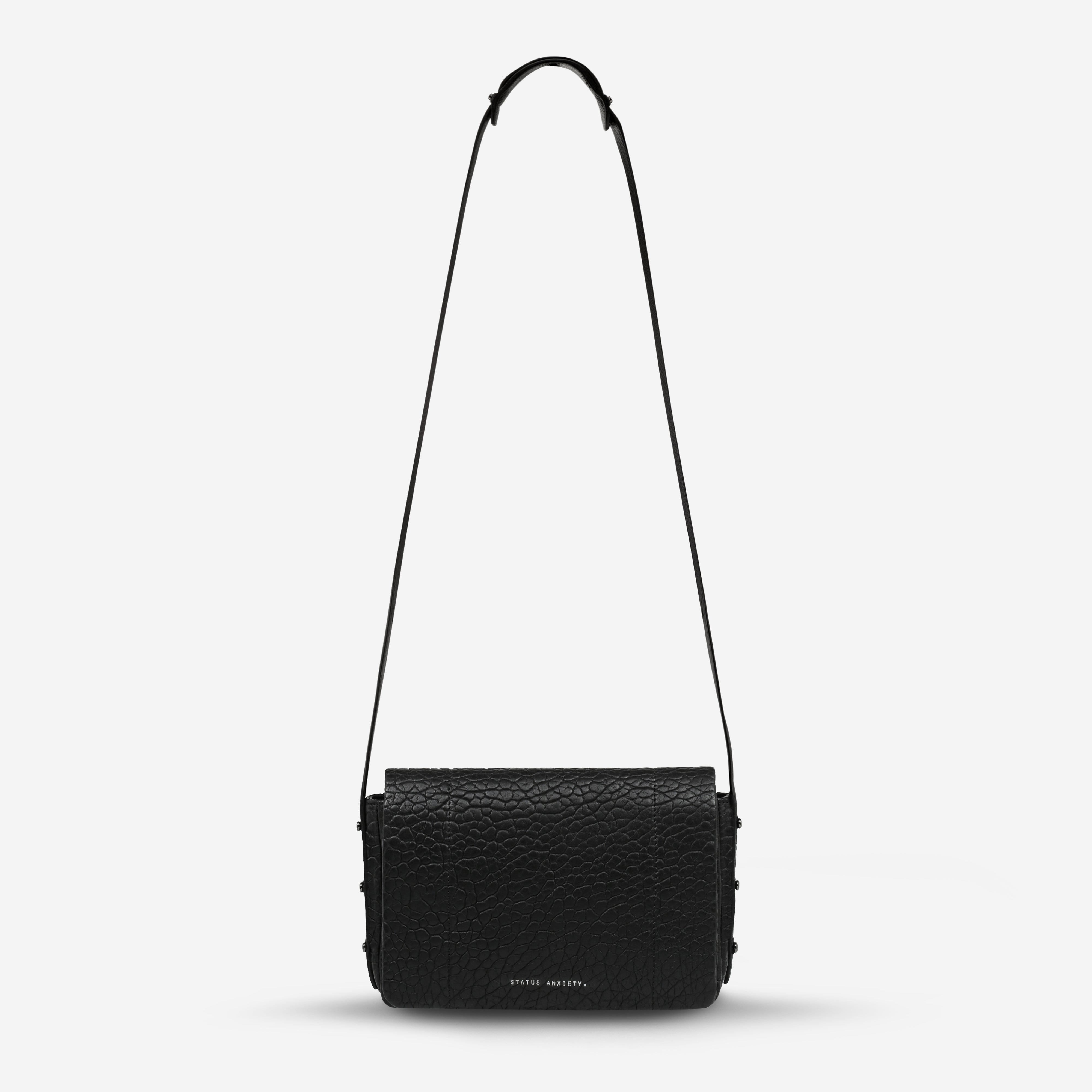Succumb Women's Black Bubble Leather Bag Status Anxiety®