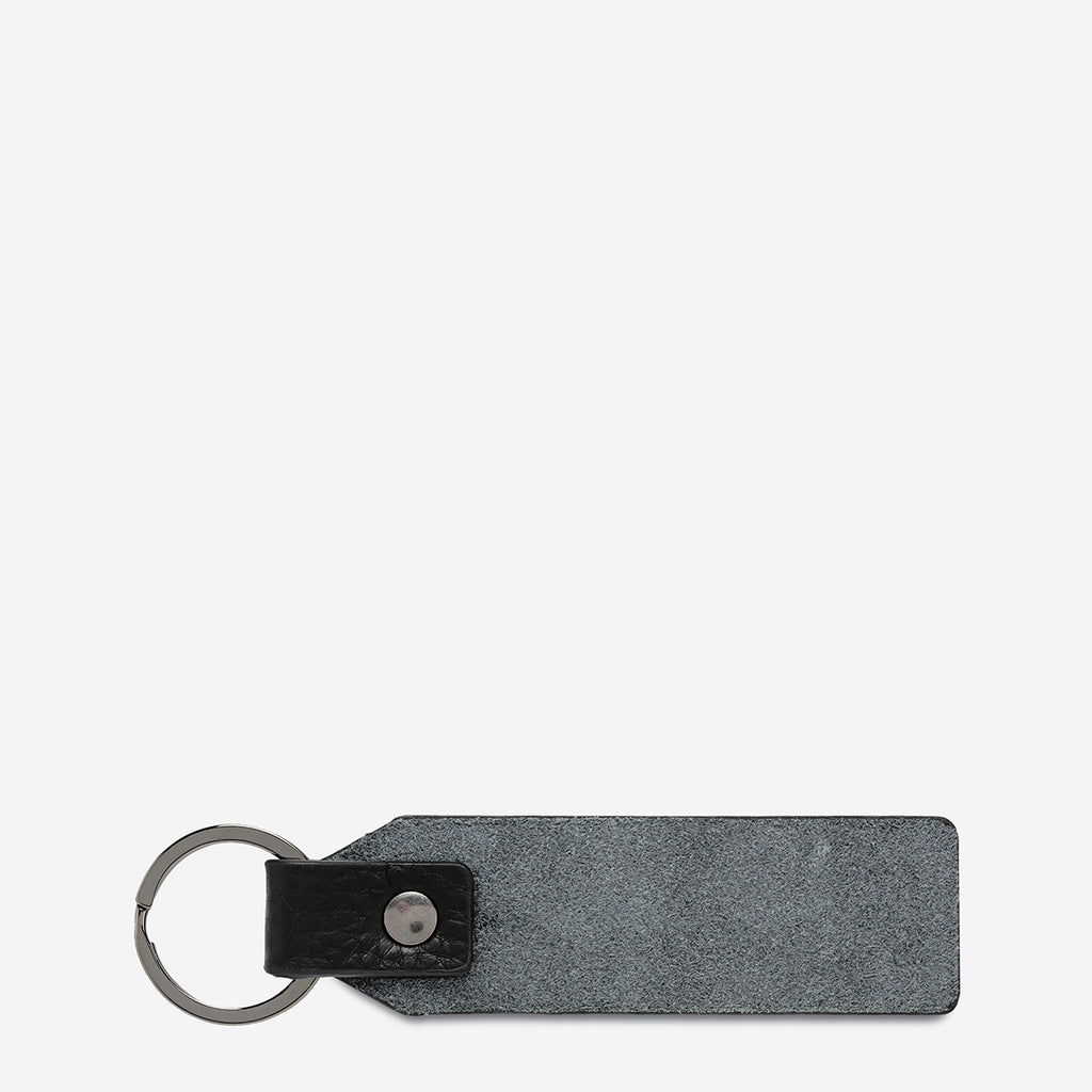 Make Your Move Black Leather Keyring Status Anxiety®