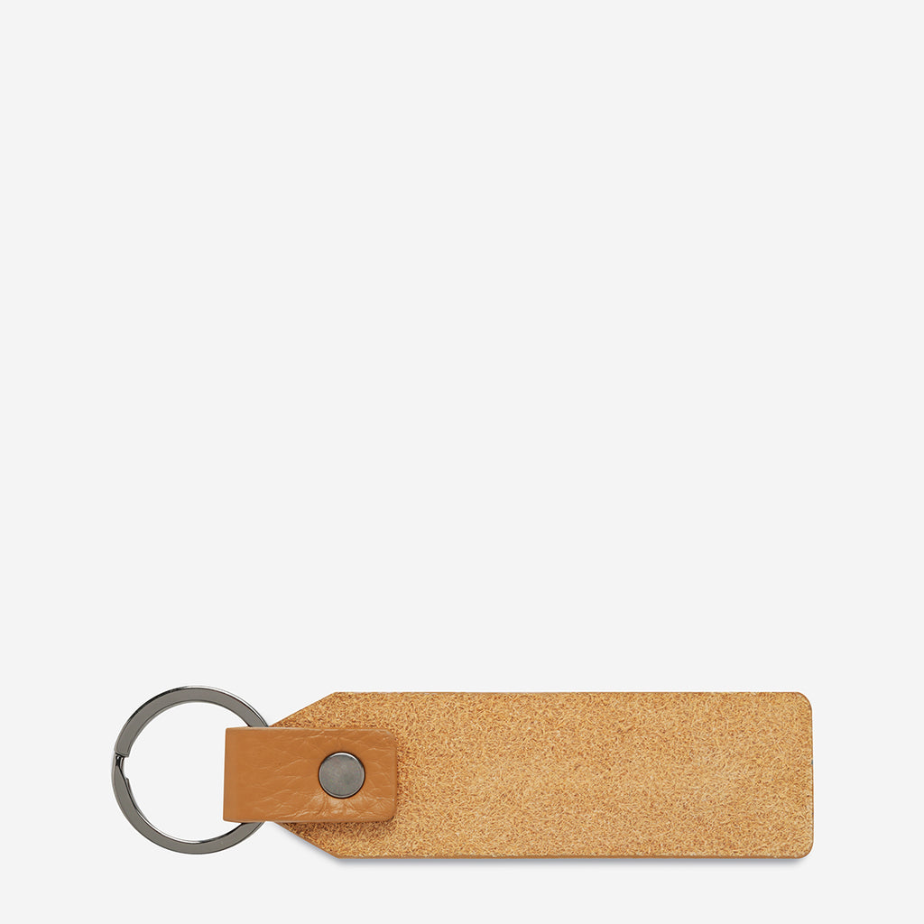 Make Your Move Tan Leather Keyring Status Anxiety®
