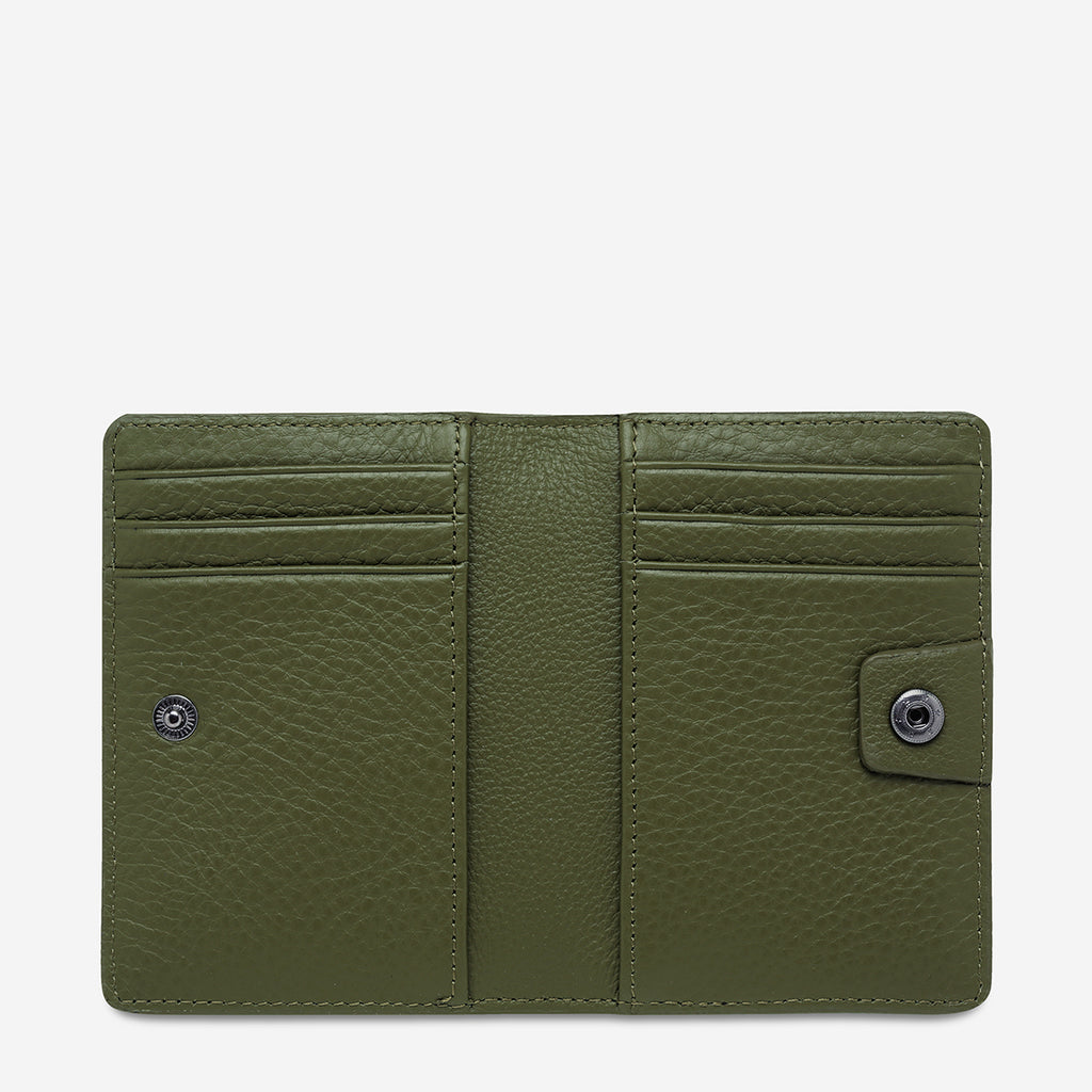 Easy Does It Women's Khaki Leather Wallet Status Anxiety®