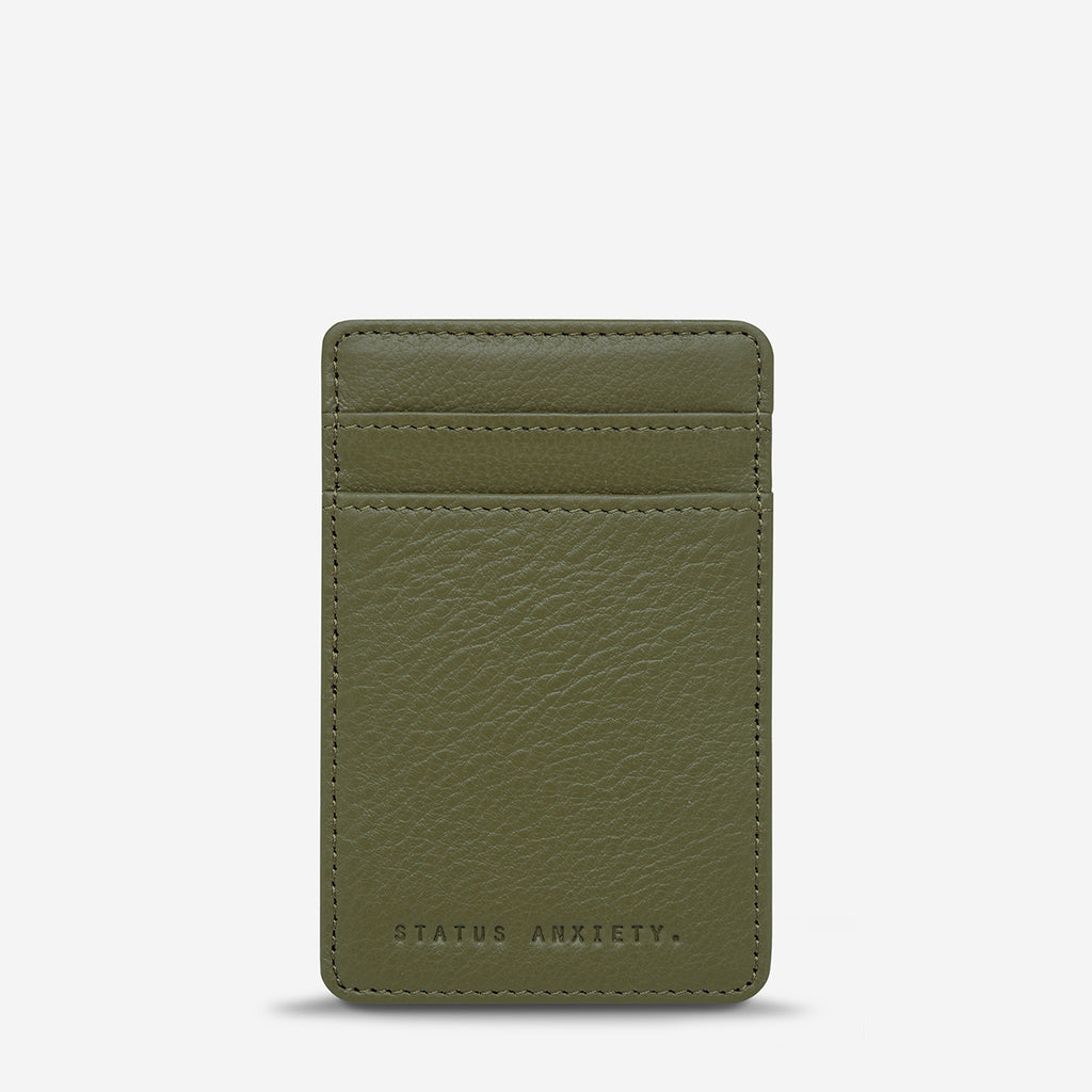 Magic Flip Khaki Leather Men's Wallet Status Anxiety® Official