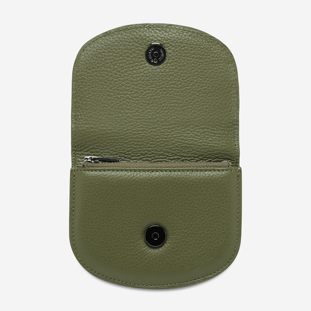 Us for Now Khaki Leather Wallet Status Anxiety®