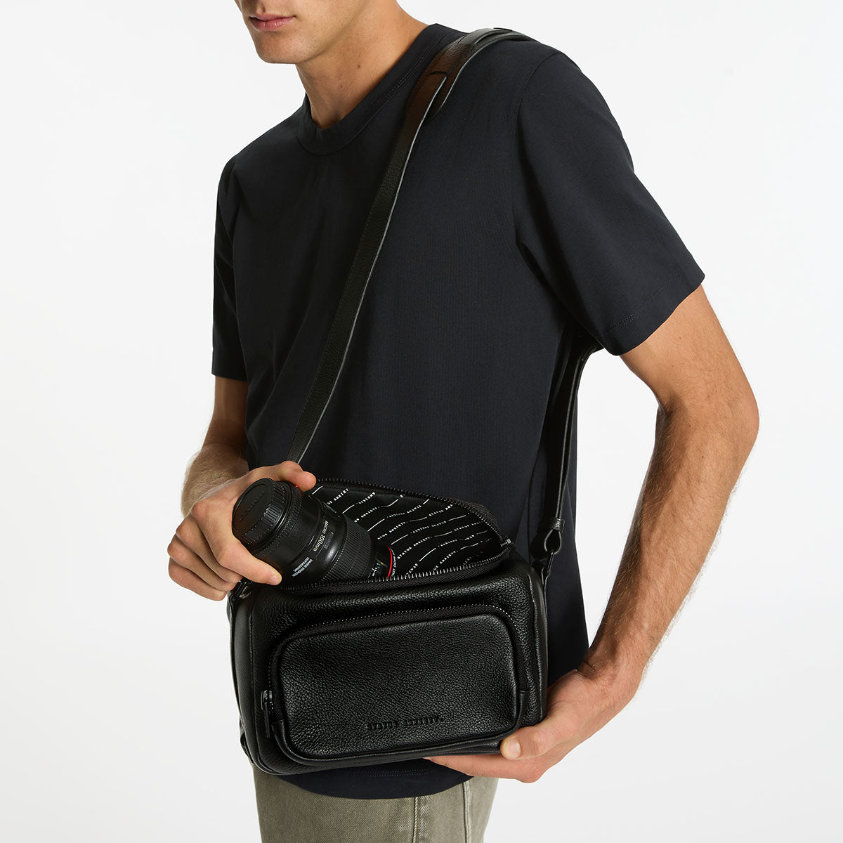 Status Anxiety Men's Leather Camera Bags