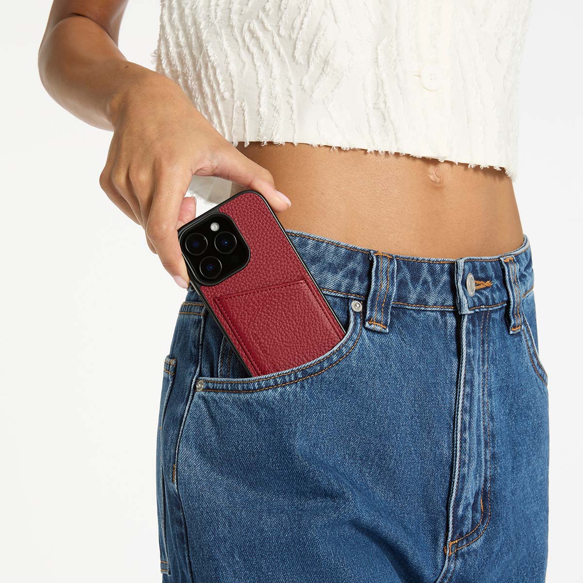 Status Anxiety Who's Who Leather iPhone Case
