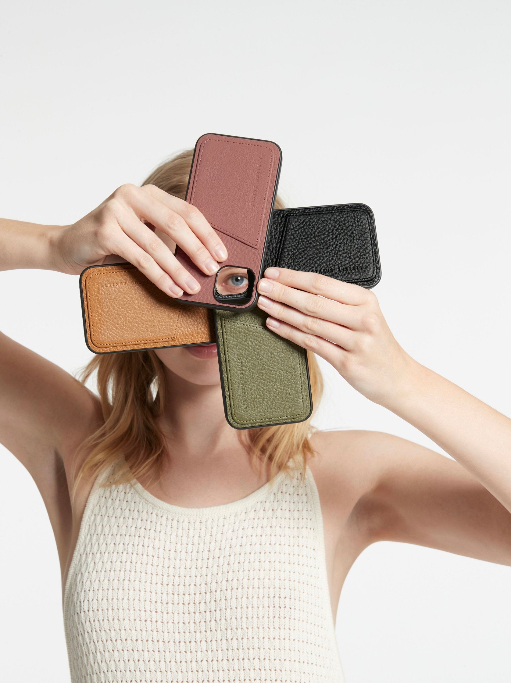 Status Anxiety Leather Phone Cases