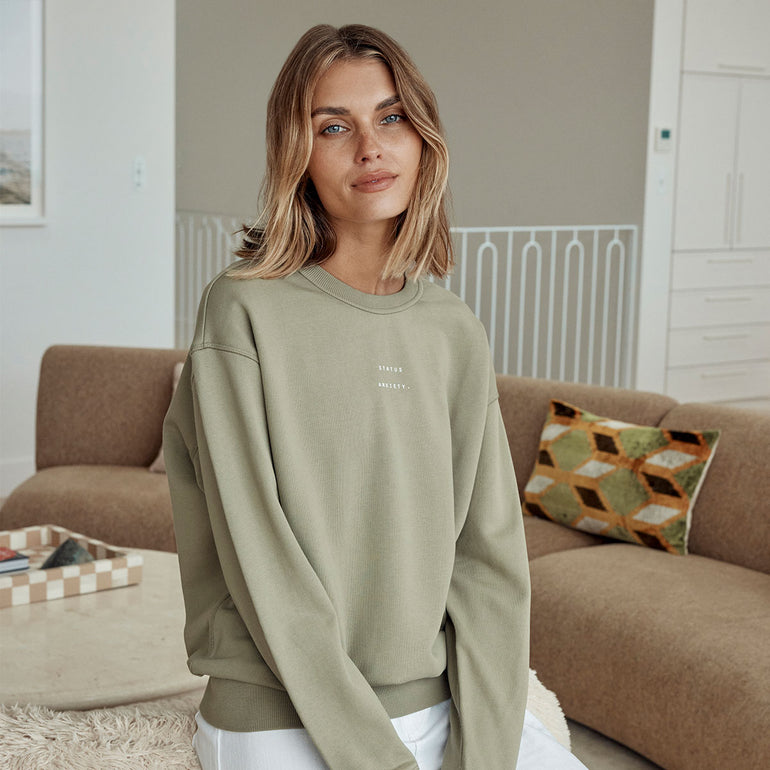 Status Anxiety Could be Nice Women's Jumper Washed Sage