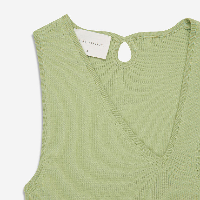 Status Anxiety Come Around Women's Knit Honeydew