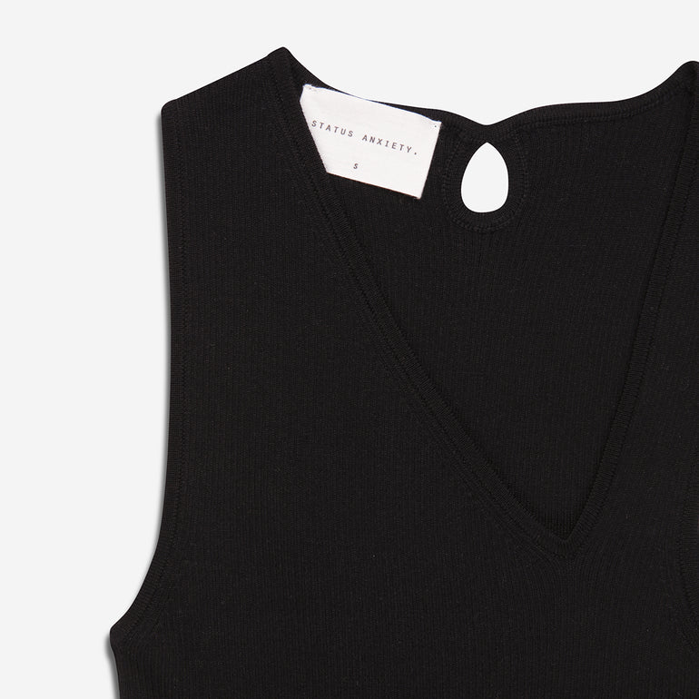 Status Anxiety Come Around Women's Knit Soft Black