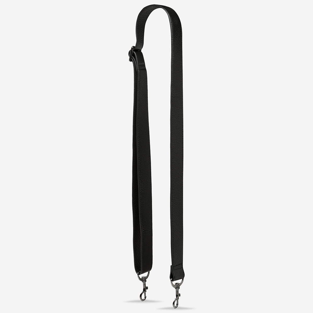Status Anxiety Black Wide Leather Strap for Bags 