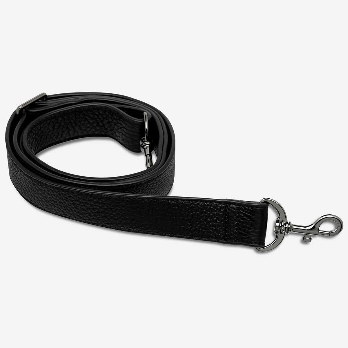 Status Anxiety Black Wide Leather Strap for Bags 
