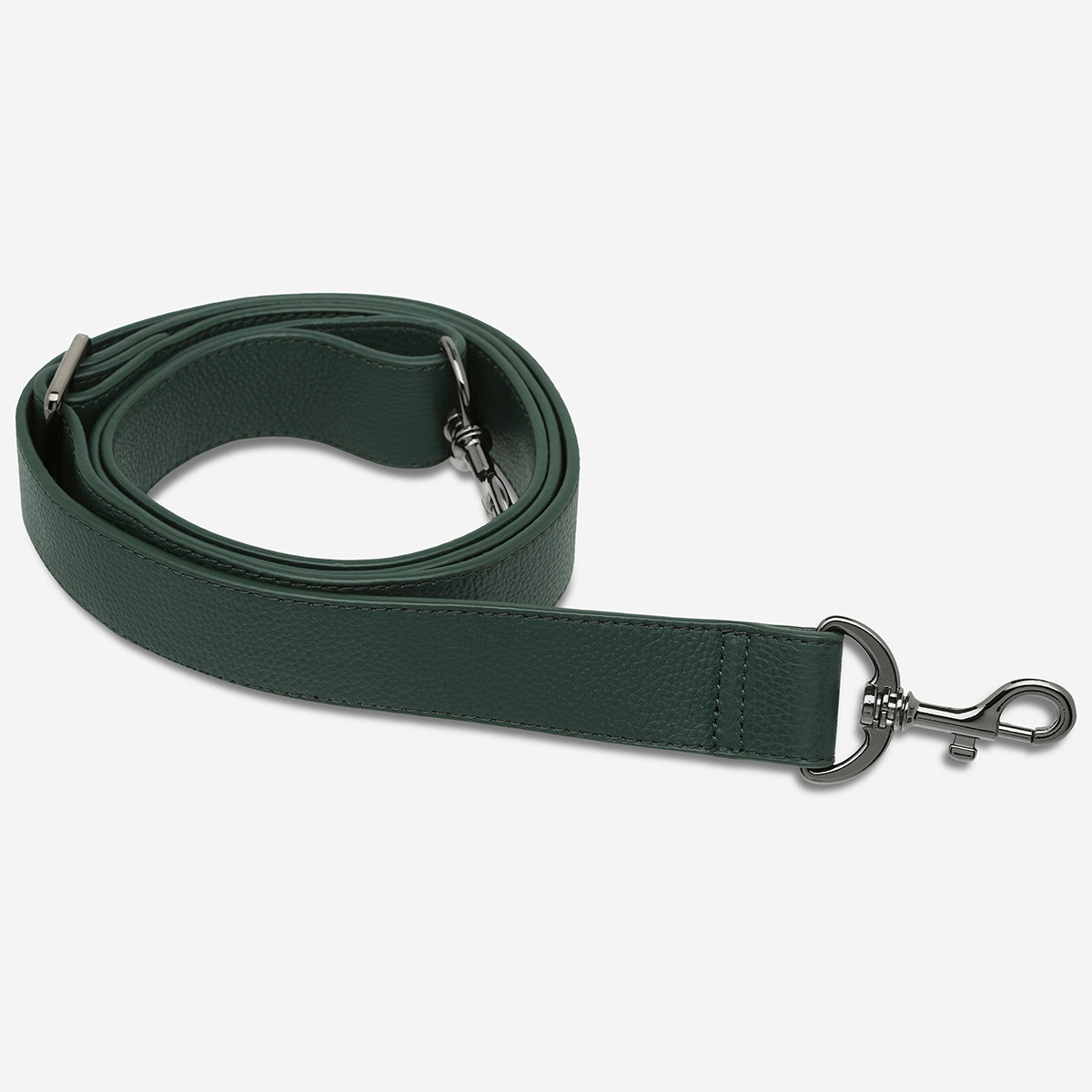 Status Anxiety Green Wide Leather Strap for Bags 