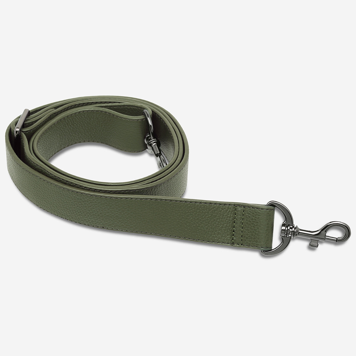 Status Anxiety Khaki Wide Leather Strap for Bags 