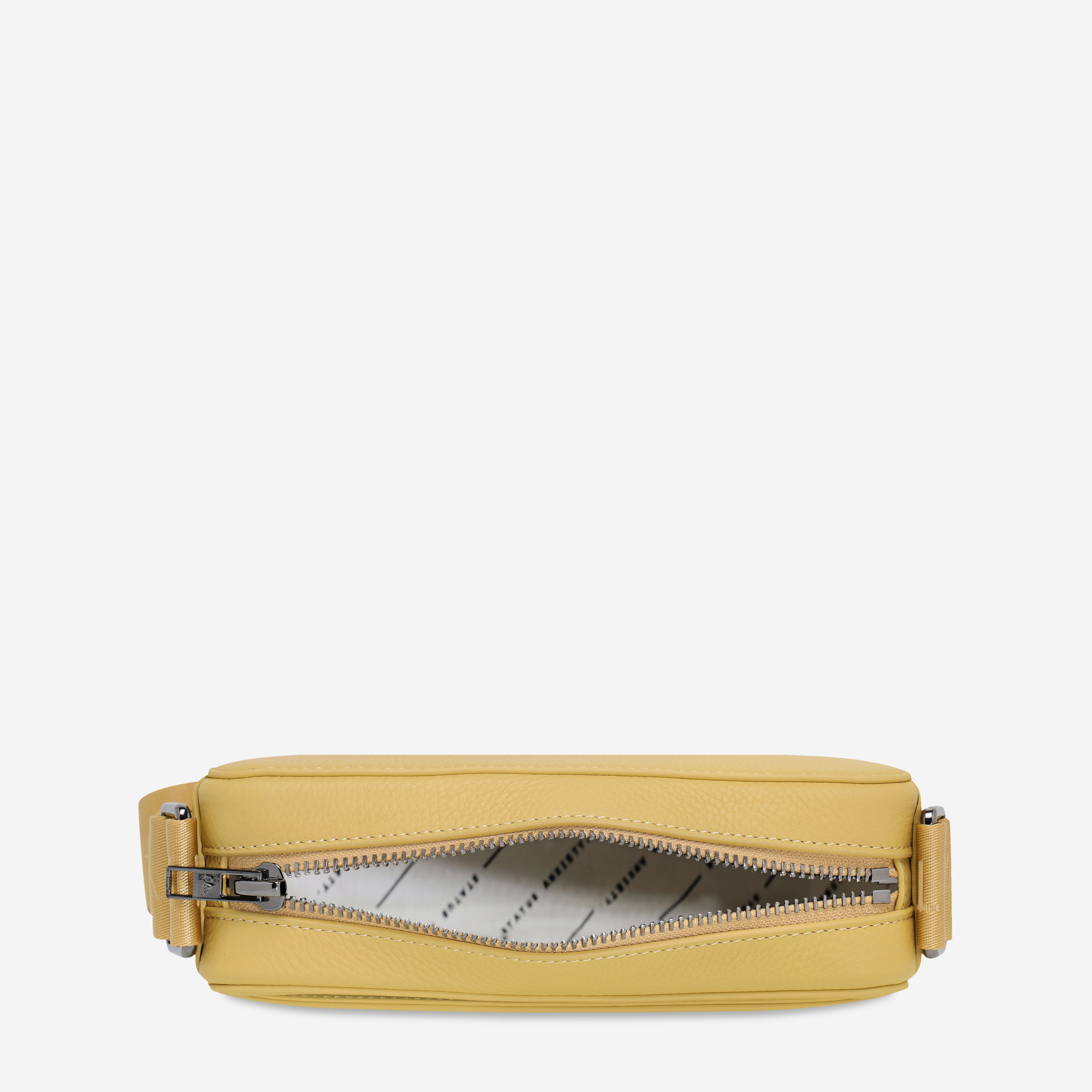 Status Anxiety Delirium Women's Leather Crossbody Bag Buttermilk
