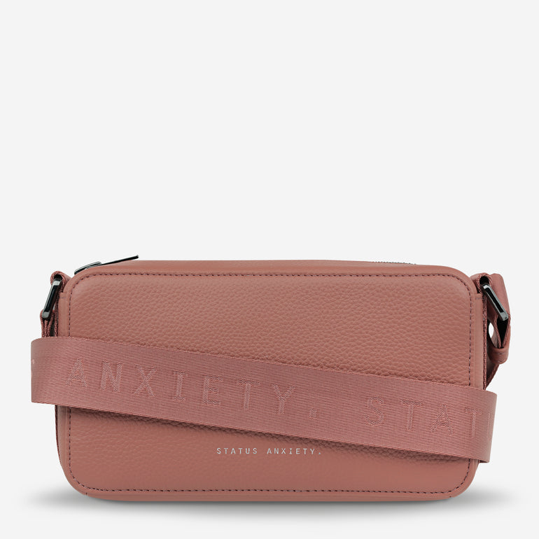 Status Anxiety Delirium Women's Leather Crossbody Bag Dusty Rose