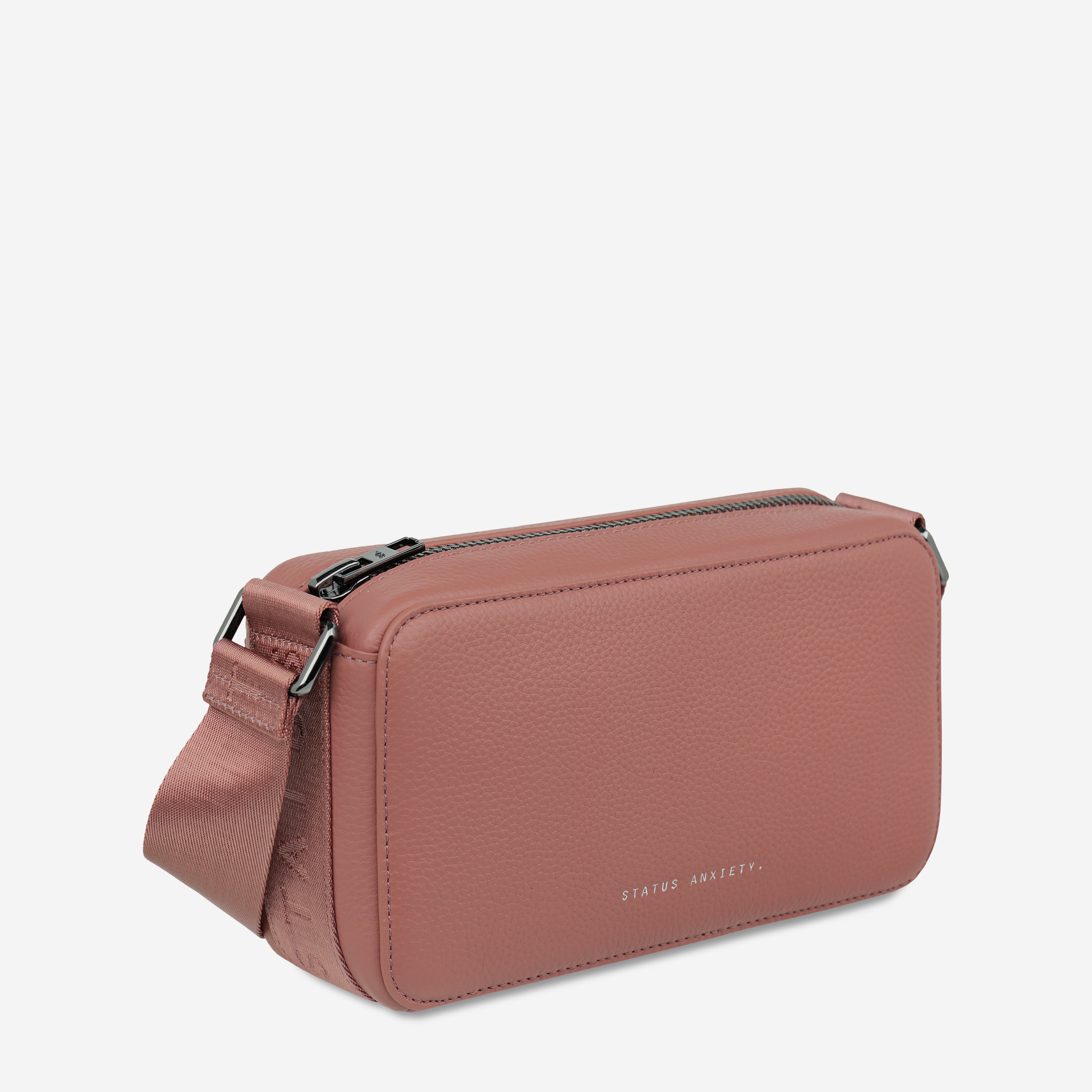 Status Anxiety Delirium Women's Leather Crossbody Bag Dusty Rose