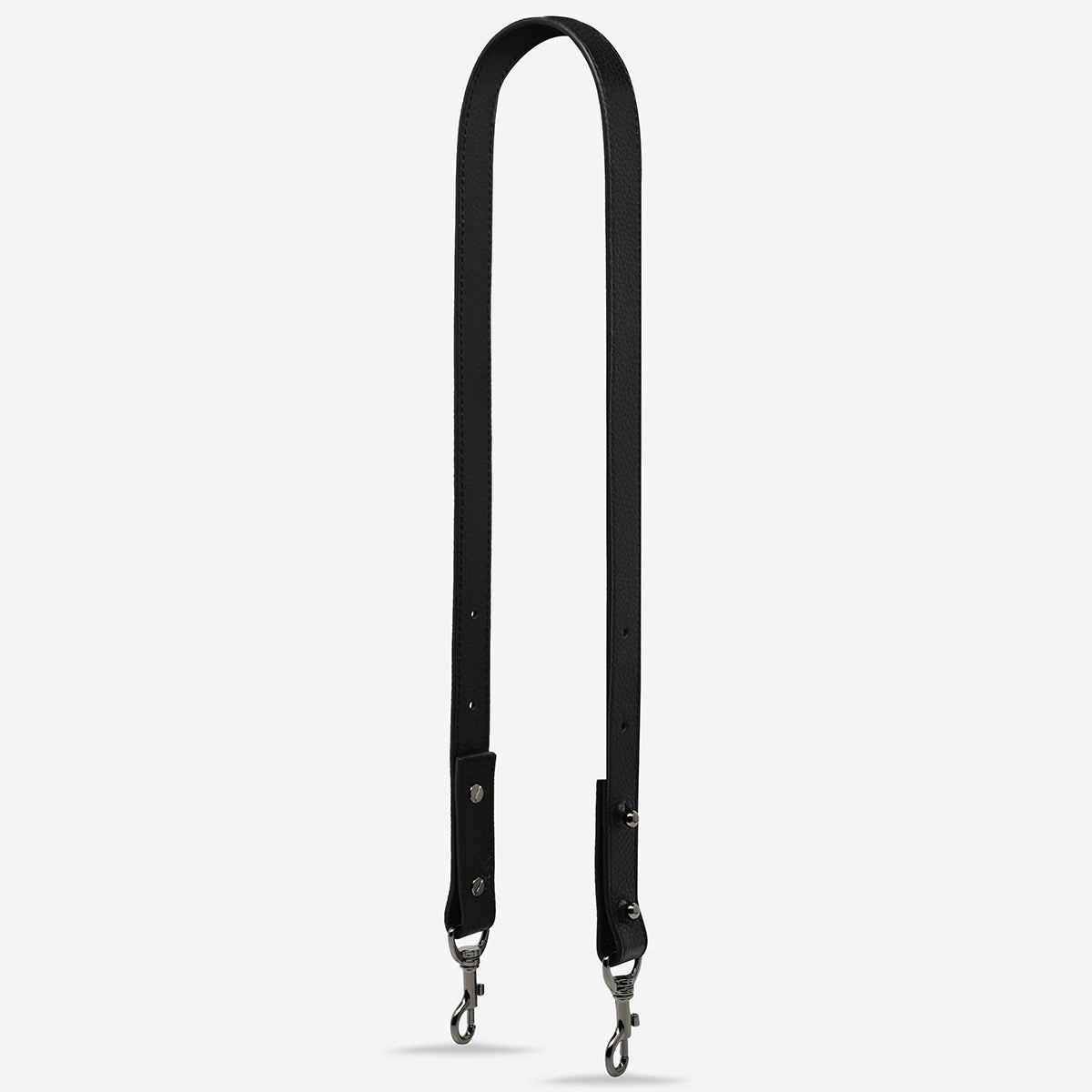 Medium Black Leather Strap For Bags | Status Anxiety®