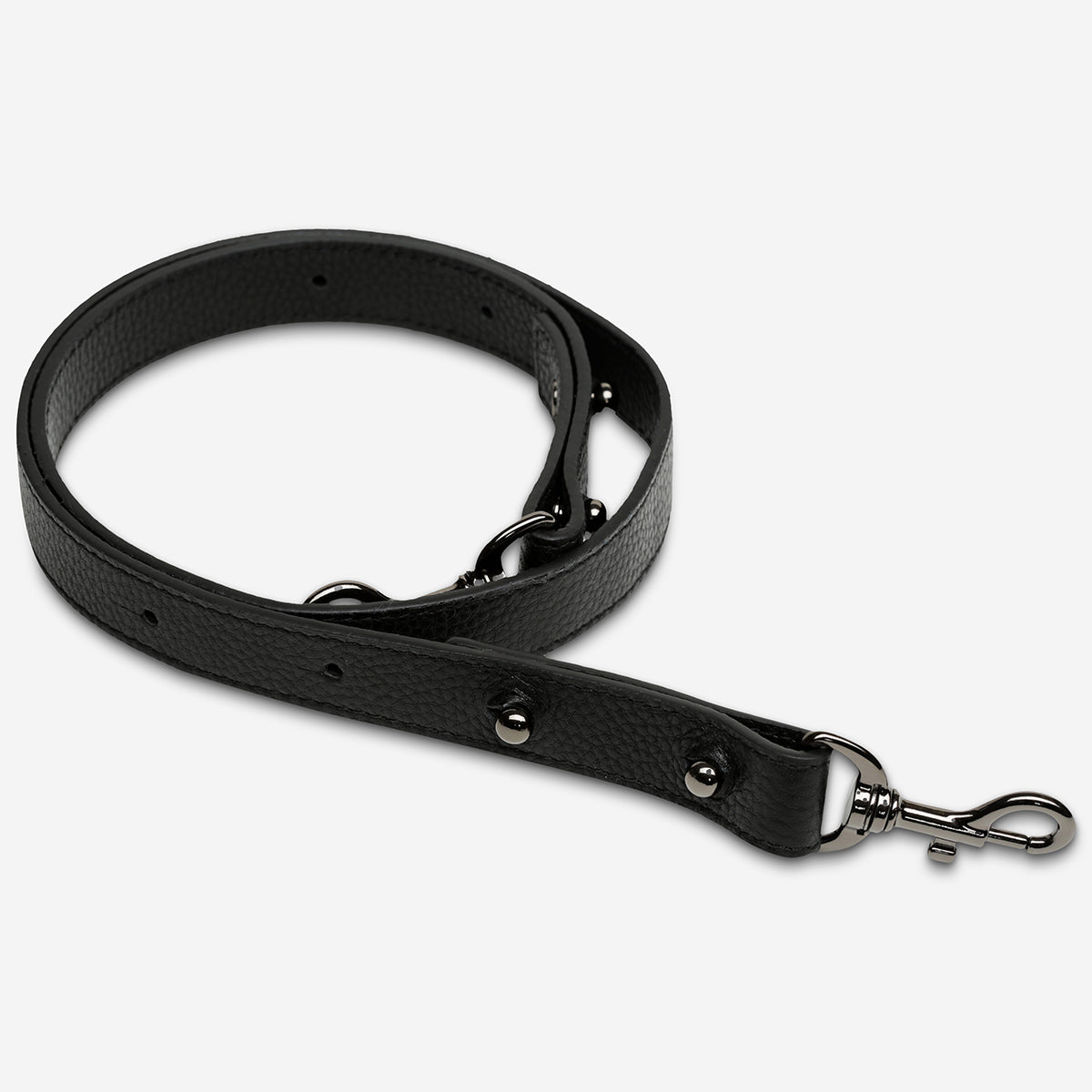 Status Anxiety Black Medium Leather Strap for Bags 