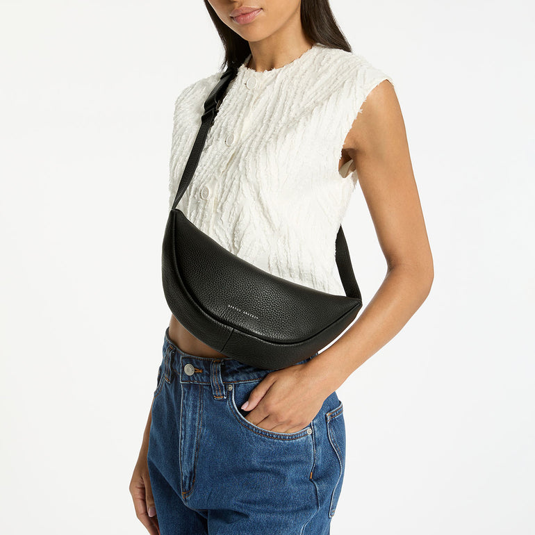 Status Anxiety Glued To You Women's Leather Crossbody Bag Black