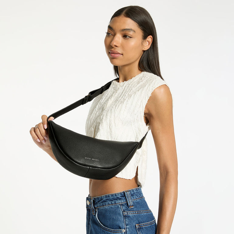 Status Anxiety Glued To You Women's Leather Crossbody Bag Black