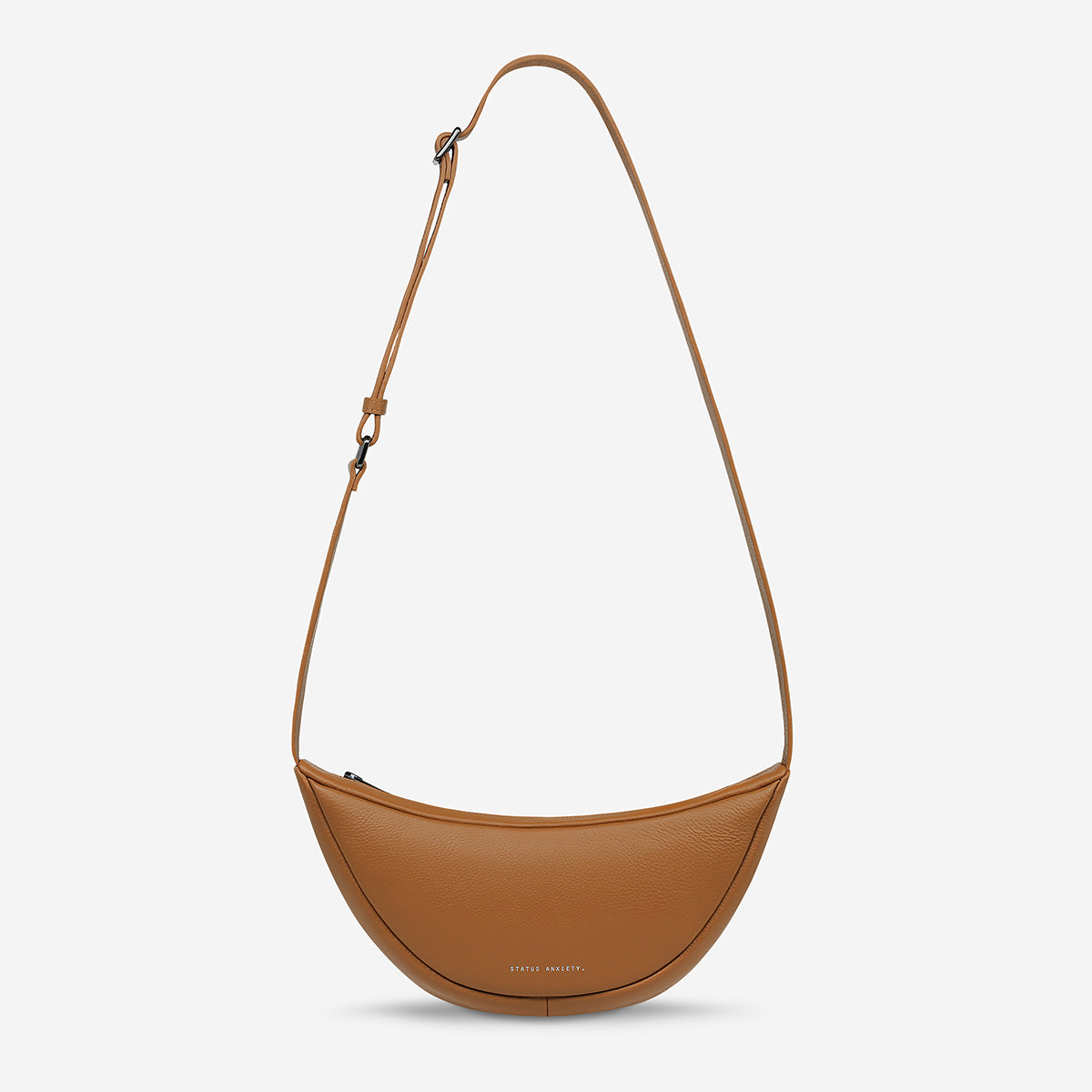 Status Anxiety Glued To You Women's Leather Crossbody Bag Camel