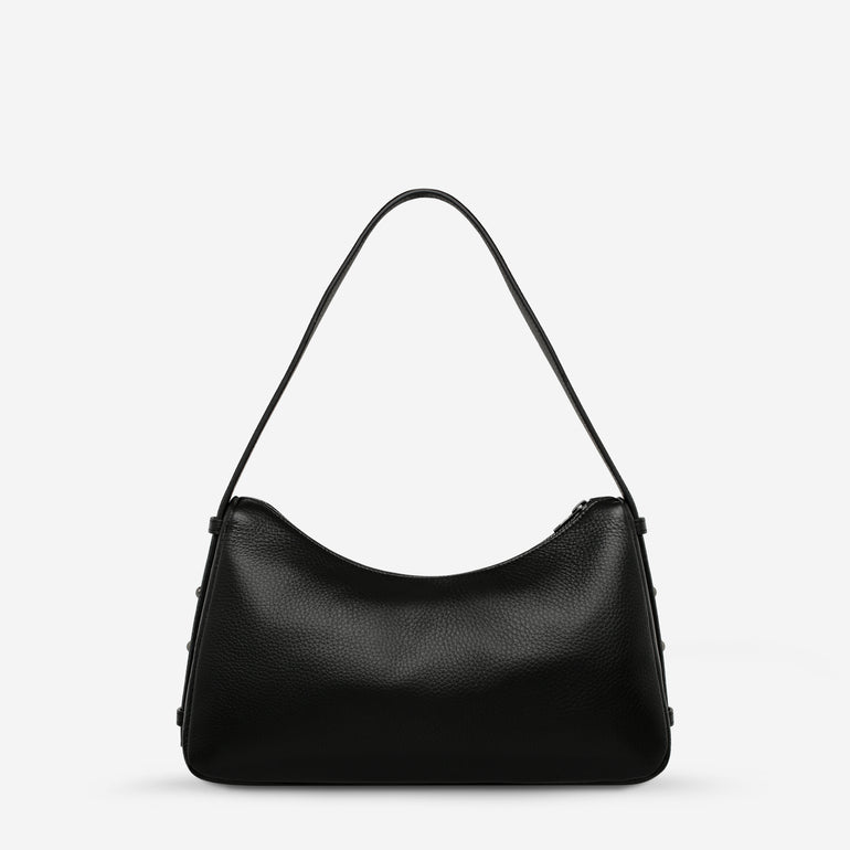 Status Anxiety Hide Out Women's Leather Shoulder Bag Black