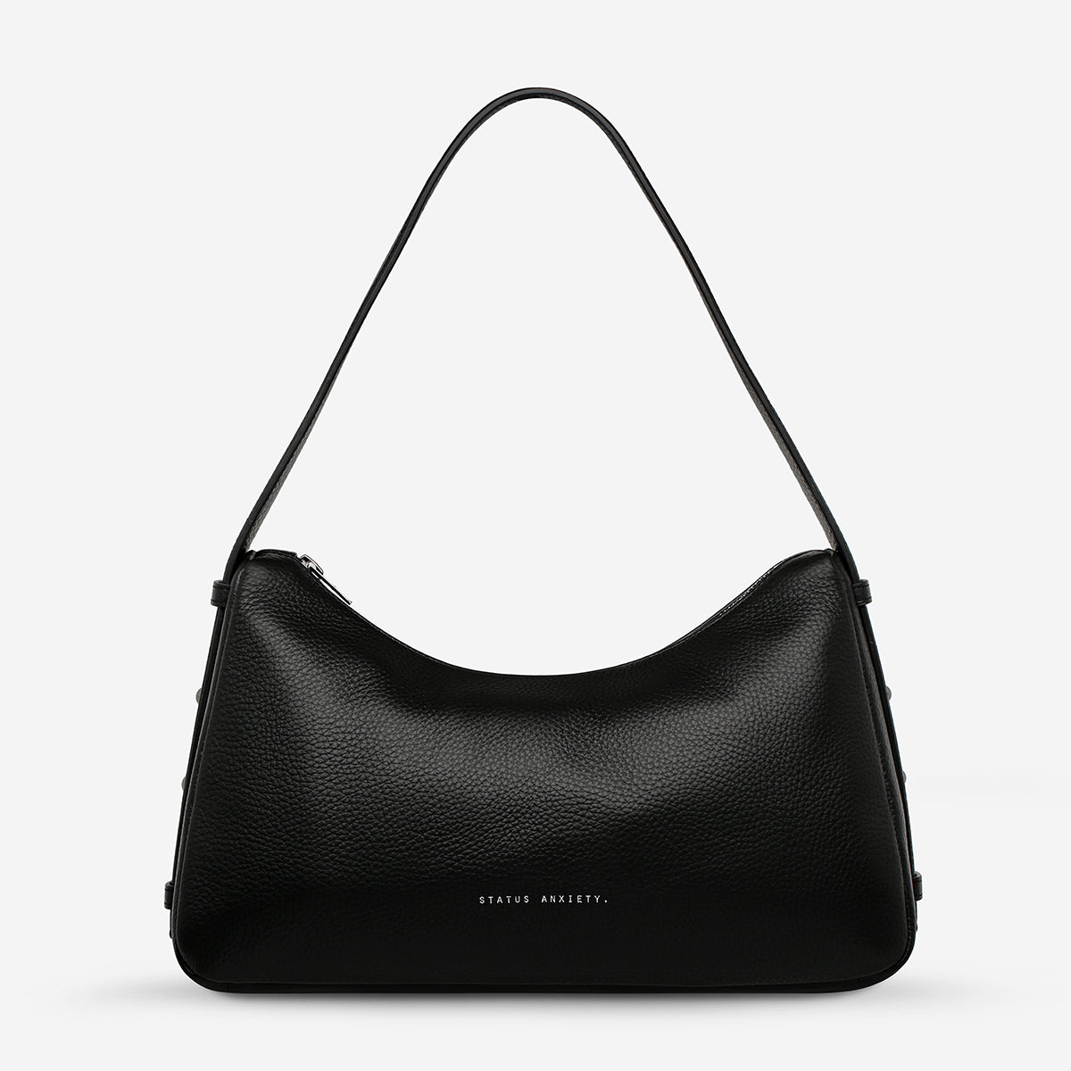 Status Anxiety Hide Out Women's Leather Shoulder Bag Black