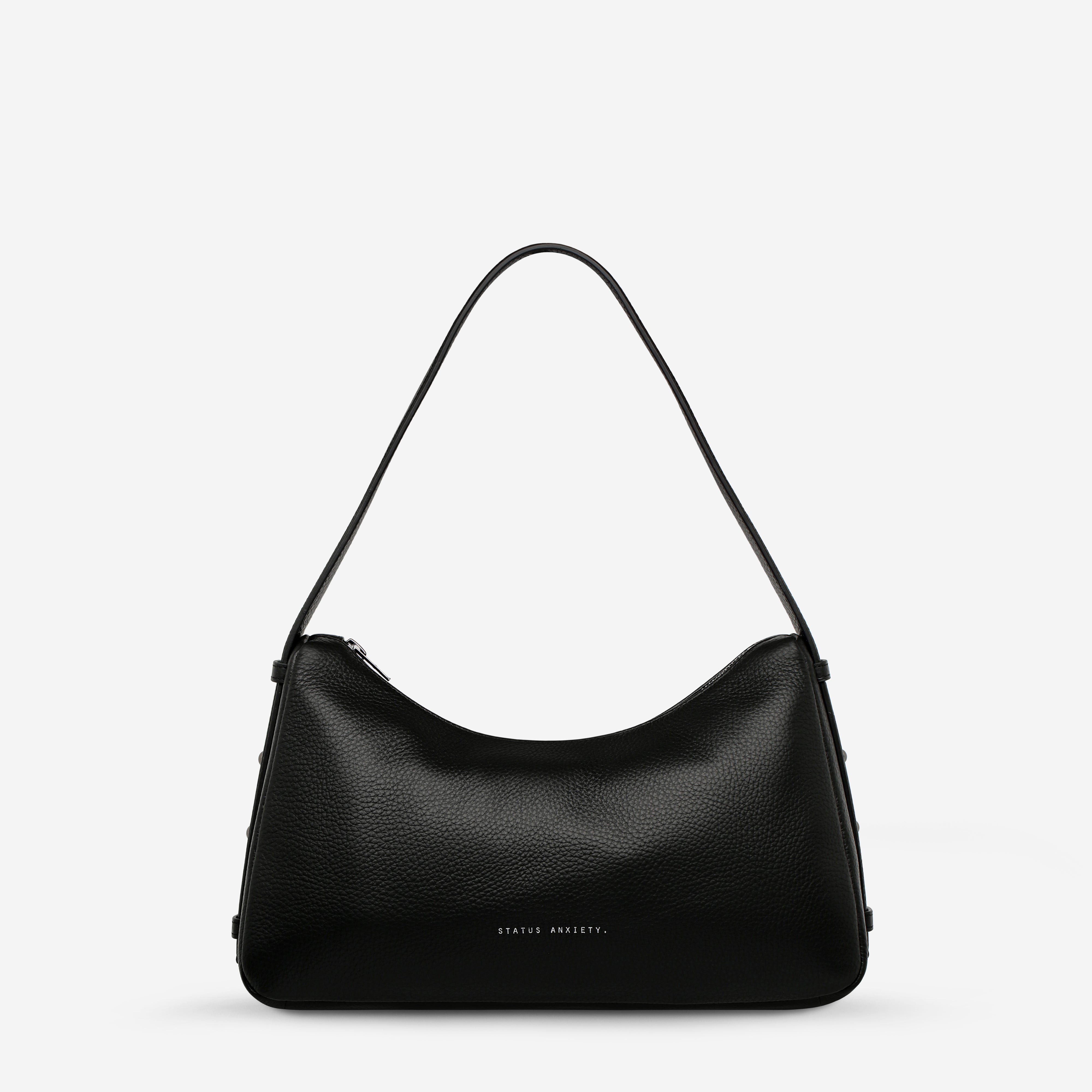 Status Anxiety Hide Out Women's Leather Shoulder Bag Black