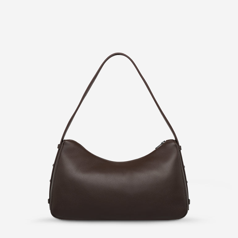 Status Anxiety Hide Out Women's Leather Shoulder Bag Cocoa