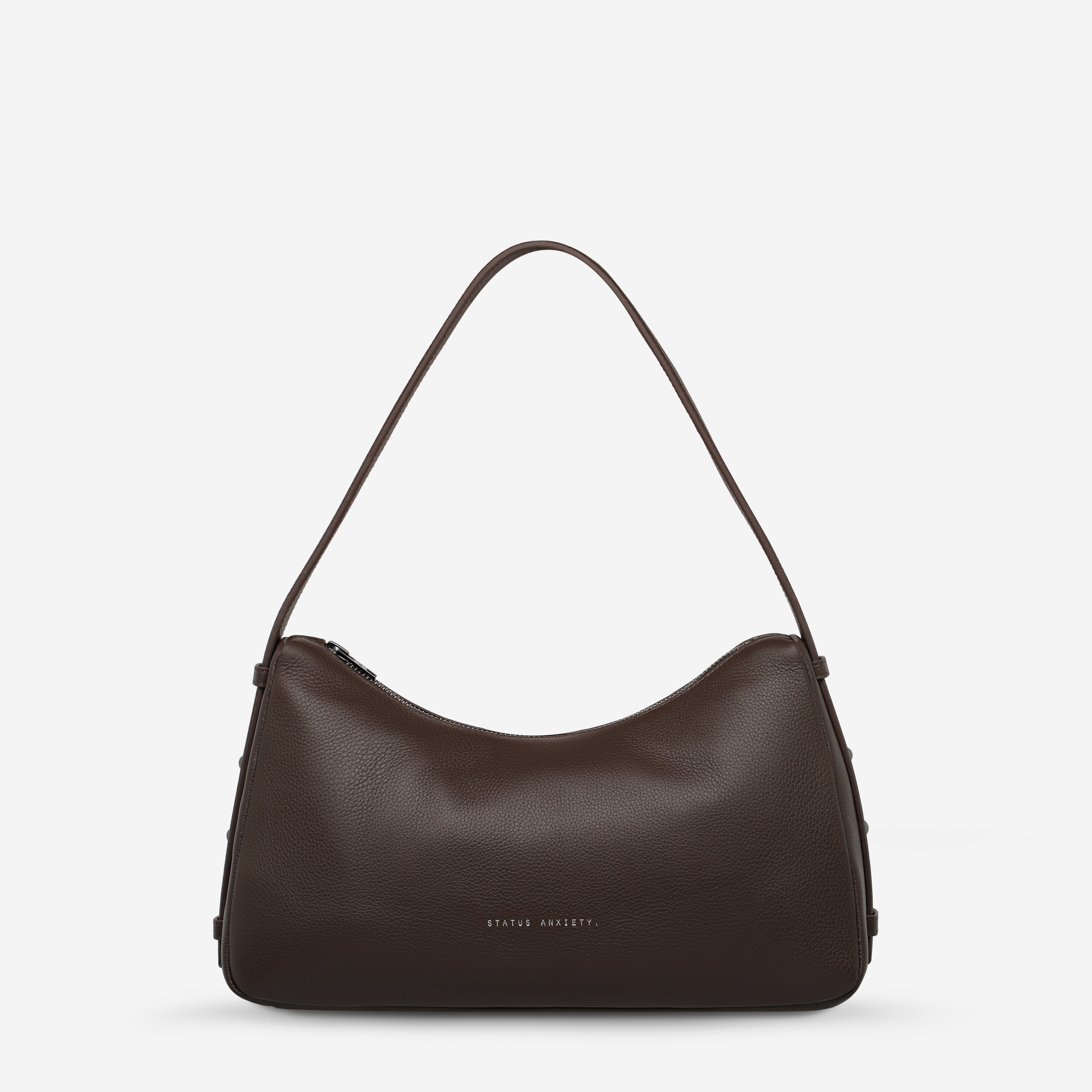 Status Anxiety Hide Out Women's Leather Shoulder Bag Cocoa